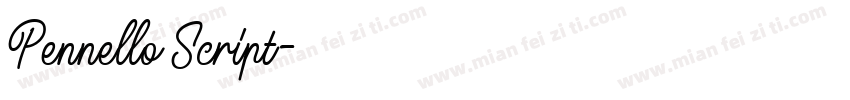 Pennello Script字体转换